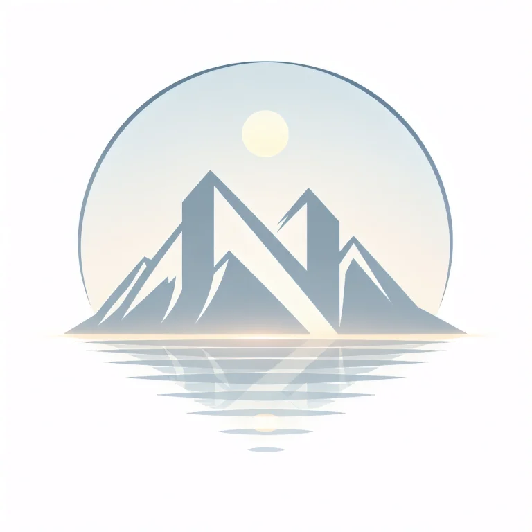 Minimalist Nordic winter landscape with snow-covered mountains, calm lake reflection, soft dawn blue light, and a quiet Scandinavian atmosphere representing renewal after polar silence.